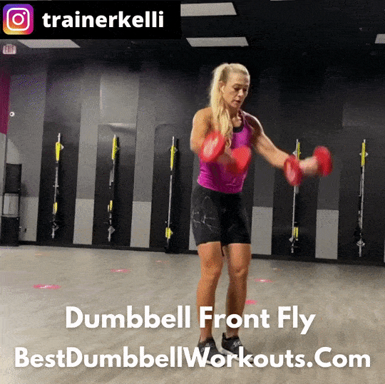 Dumbbell Front Fly - Best Dumbbell Workouts