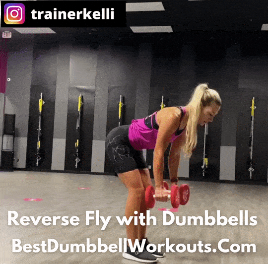 Reverse Fly with Dumbbells